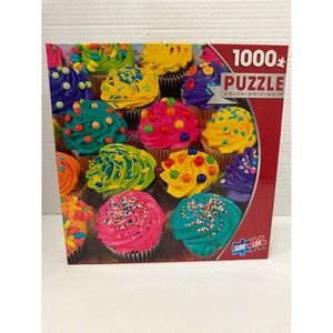 Sure-Lox 1000 Piece Jigsaw Puzzle Colorful Cupcakes Sprinkles 88343-7